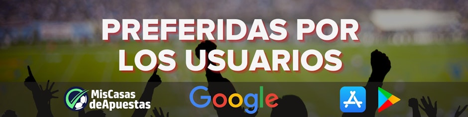 Banner destacando las casas de apuestas preferidas por los usuarios en México.