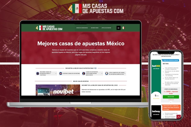 Banner con imágenes de la web de Mis Casas de Apuestas México