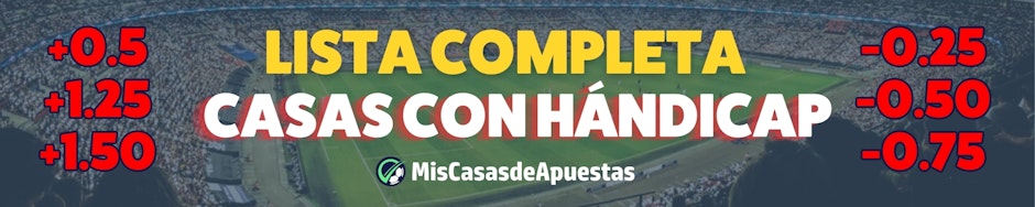 Plataformas de apuestas deportivas con hándicap asiático