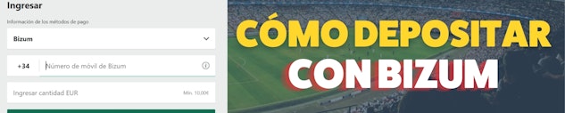 Cómo depositar con Bizum