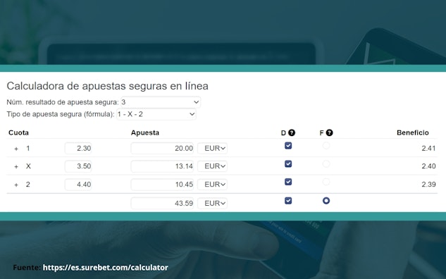 Calculadora de apuestas seguras