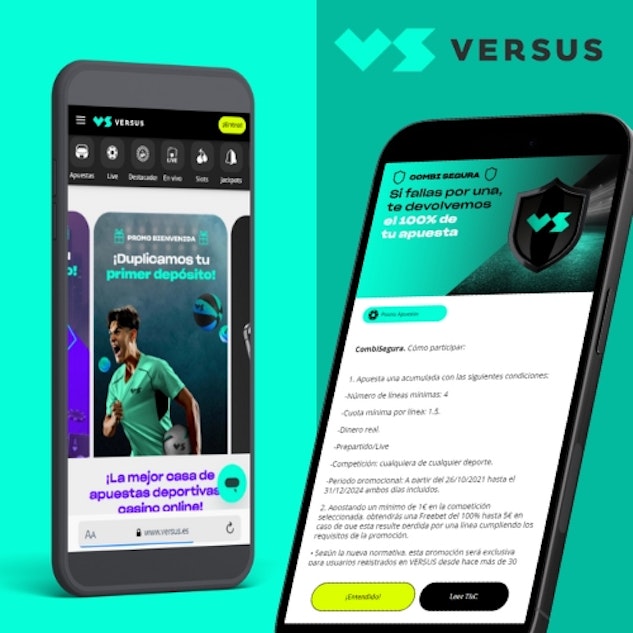 Versus: Apuestas combinadas con fallo.