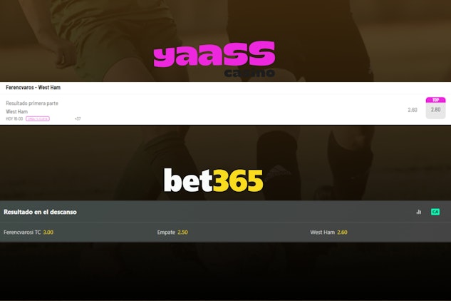 Cuota Yaass Casino vs Bet365