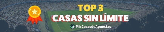 Las 3 mejores opciones de casas de apuestas sin límites en ganancias.