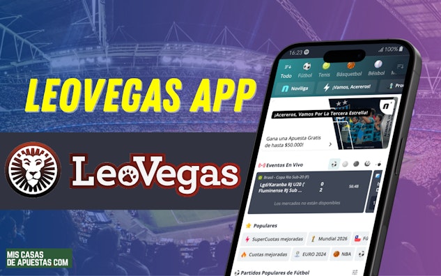 LeoVegas España, aplicación de apuestas